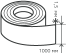 Рулон нержавеющий 1,5х1000 мм.  AISI 430 (12Х17) холоднокатаный,  зеркальный