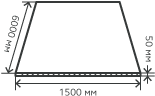 Лист нержавеющий  50х1500х6000 мм.  AISI 201 (12Х15Г9НД) горячекатаный,  матовый