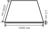 Лист нержавеющий  2,5х1000х2000 мм.  AISI 201 (12Х15Г9НД) холоднокатаный,  просечно-вытяжной (ПВЛ)