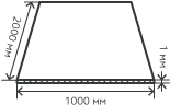 Лист нержавеющий 1х1000х2000 мм. AISI 316 холоднокатаный,  матовый